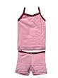 Esme Snug Fit Cami and Boxer Set in Pink with Fuchsia Trim for Girls