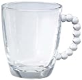 Ambiance Beaded Glass 10-Ounce Mug, Set of 4