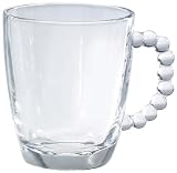 Ambiance Beaded Glass 10-Ounce Mug, Set of 4