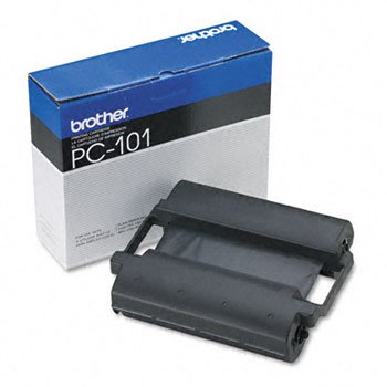 BROTHER Pc101 Thermal Ribbon Cartridge Black For Plain Paper Fax Machine Device Types Fax