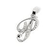 INITIAL PENDANT W/CZ STERLING SILVER .925 Letter P