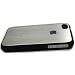 New Stylish Apple iPhone 4 4S Case and Screen Protector - Aluminium Hard Silver Bumper Case Cover for iPhone 4 & iPhone 4S