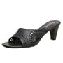 Sudini Women's Lucia Slide,Black,10 M