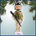 Personalized Christmas Ornaments - Military Personnel with Digicams - Personalized with Perfect Handwriting
