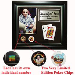 Josh Arieh Limited Edition Collectible Plaque - Casino Supplies > Poker Pro Collectibles > Other