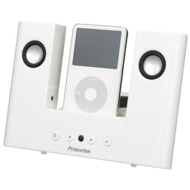 Princeton iPod専用2.1chマルチメディアスピーカー+IRリモコン ホワイト PSP-312IPIR2W