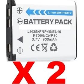 Click here to buy NEEWER® Two (2x) Batteries LI-42B for Fuji FinePix Z10fd, Z100fd, Z20fd, Z200fd, J10,... by Neewer.