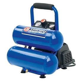 Factory-Reconditioned Campbell Hausfeld FP209500RB 2-Gallon Oil-Free Twinstack Air Compressor