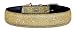 18" Gold Bling Bling Glitter leather dog collar