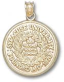 Syracuse Orange Solid 10K Gold Official Seal Pendant