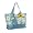 www.strandtaschen.com - BEACHBAXX-Tasche Strandtasche Shopper hellblau - Flower Power