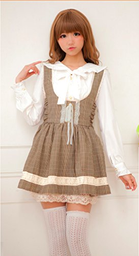 ke  レディース　セット　【　くらしっく　ロンドンスタイル　チェック　セーラー　ブラウス・ジャンパースカート２点セット　】ブラウス　スカート　トップス　アウター　冬服　ロリータ　原宿系　JK