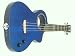 Eleuke Electric Ukulele Solid Body Tenor Flamed Transparent Blue/ MP3 Feature Eleuke Electric Ukulele Solid Body Tenor Flamed Transparent Blue/ MP3 Feature