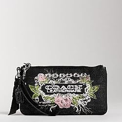 Coach Limited Edition Large Tattoo Wristlet Handbag Bag Black