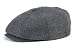Brood Hat in Grey Herringbone Twill by Brixton