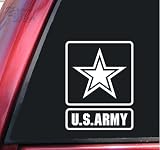 U.S. Army Vinyl Decal Sticker - White