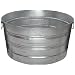 Magnolia Brush 2 59.18-Quart Galvanized Round Tub