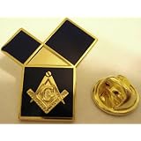 Euclid's47thProblemPythagoreanTheoremFreemasonMasonicLapelPin