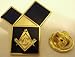 Euclid's 47th Problem Pythagorean Theorem Freemason Masonic Lapel Pin