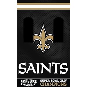 Buy New Orleans Saints 2009 Super Bowl XLIV Champion Adult Comfy Throw Blanket with Sleeves