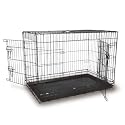 24" economy black 2 door cage EC24 + bed