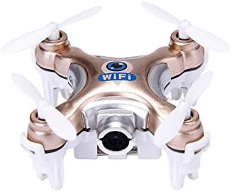 Upslon Cheerson CX-10W Nano WiFi FPV Quadcopter with 0.3MP Camera (Golden)