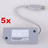 Neewer 5x USB LAN Network Adapter Connector for Nintendo Wii