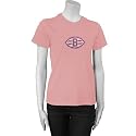 Reebok Cleveland Browns Pink Ladies Sequin Logo T-shirt