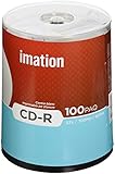 Imation 52x CD-R 700 MB 80 Min 100 Pack Spindle White IJ Printable Hub Printable