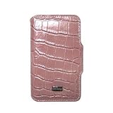 JAVOedge Pink Croc Leather Book Style Case for the Apple iPhone 3GS/3G