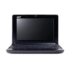 Acer Aspire One A110X schwarz 22,6 cm (8,9 Zoll) WSVGA Netbook (Intel Atom N270 1.6 GHz, 1GB RAM, 16GB SDD, XP Home)