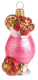 Ornaments To Remember Tropical Drink (Pink) Hand-Blown Glass Ornament
