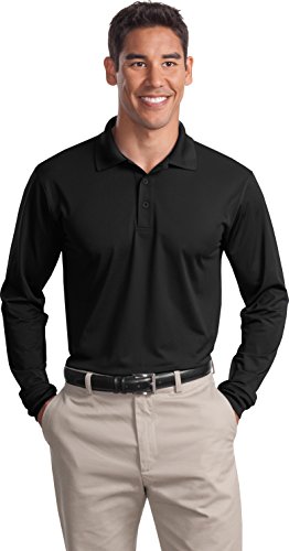 Sport-Tek Men's Long Sleeve Micropique Sport Wick Polo