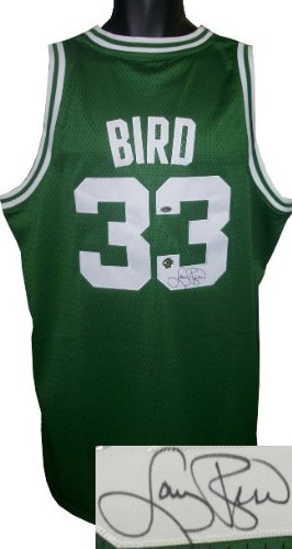Larry Bird Autographed/Hand Signed Boston Celtics Green Authentic Adidas Swingman Jersey- Bird Holog