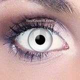 Funky Eyes White UV Contact Lenses