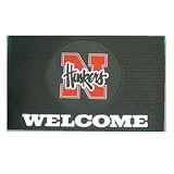 University of Nebraska Lincoln NU Huskers - Heavy Rubber Welcome Door Mat - Nlogo