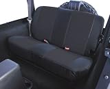 Rugged Ridge Custom Fit Seat Covers Poly Cotton Seat Covers- Rear Jeep CJ8 1981 to 1986 Black