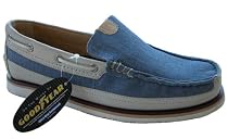 $100 Nautica Course Blue Leather Boat Sail Shoes