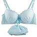 ROPALIA Womens Seamless Lingerie Plaid Print Push Up Lace Bra Panties Sets