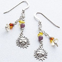 XIX The Sun Sterling Silver Earrings