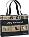 Just Be Paws JU-DB-P872 Dog Blessed Photo Large Tote Bag, 17x12x4, Displays 3 Photos