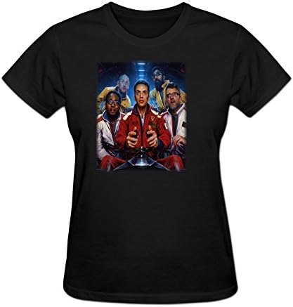 ZIHLN Women's The Incredible True Story Logic Cotton Crewneck T shirt L Black