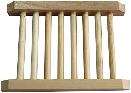 generic Wood Soap Tray Dish Storage Holder Bath Shower Plate Home