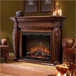 Vienna 32" Burnished Walnut Electric Fireplace