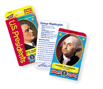 US Presidents Pocket Flash Cards On Sale
