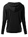 J.TOMSON Women's Basic Long Sleeve Pullover Hoodie with Kangaroo Pockets