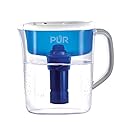 PUR 11 Cup Ultimate Pitcher with LED Indicator, Clear/Blue