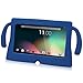 WOVTE 7 Inch Silicone Rubber Gel Soft Skin Case Cover for 7 A13 Dual Core Q88 Tablet - Deep Blue