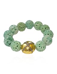 18kt Solid Gold Diamond Beads Cord Bracelet Fashion Jewelry