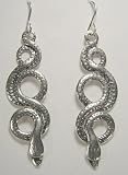 Sterling Silver Snake Earrings [Jewelry]